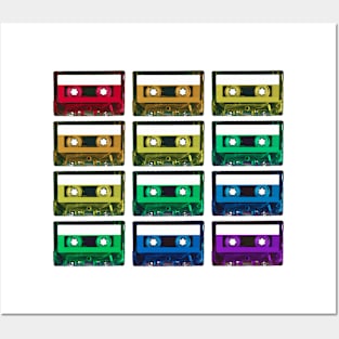 Cassette Rainbow Posters and Art